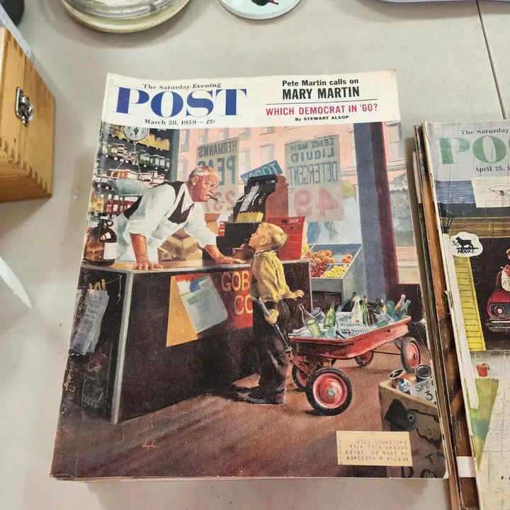 [BUNJANG] Vintage USA POST Magazine Set (1950s-1960s) / 4권에3만1950년60년대 USA POST잡지크기34.5cmX27.5c