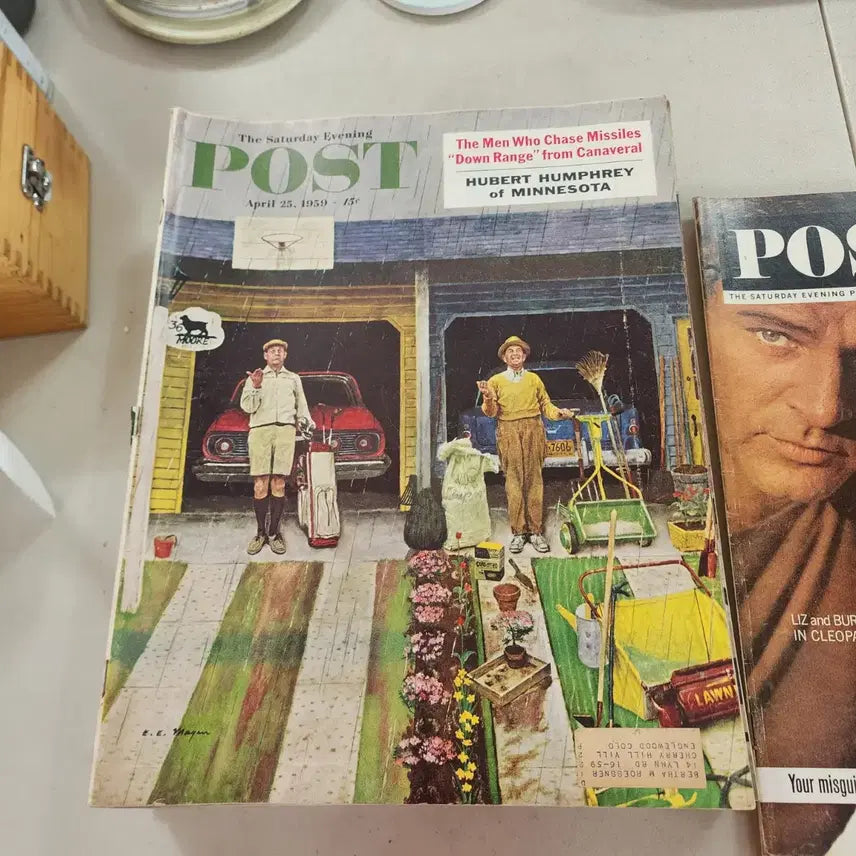 [BUNJANG] Vintage USA POST Magazine Set (1950s-1960s) / 4권에3만1950년60년대 USA POST잡지크기34.5cmX27.5c