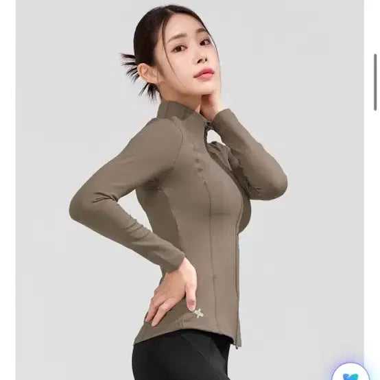 [BUNJANG] XEXYMIX Gelato Intention Slim Fit Zip-Up Jacket Timberwolf L / 젝시믹스 젤라 인텐션 슬림핏 집업 자켓 팀버울프 L 제시믹스