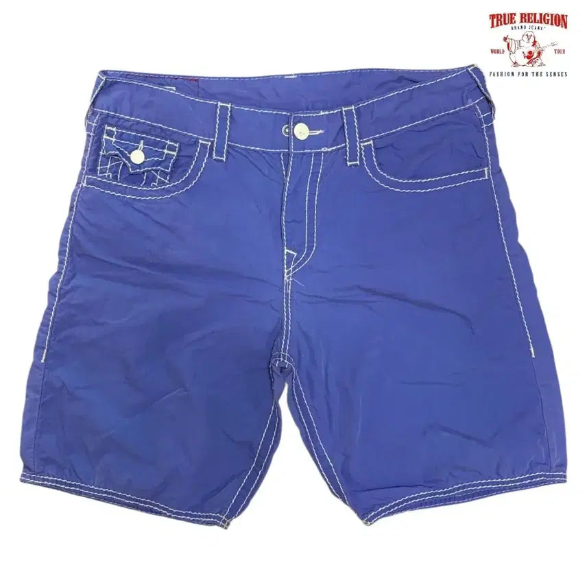 [BUNJANG] True Religion Blue Denim Shorts (Size 34) / True Religion blue shorts (34)