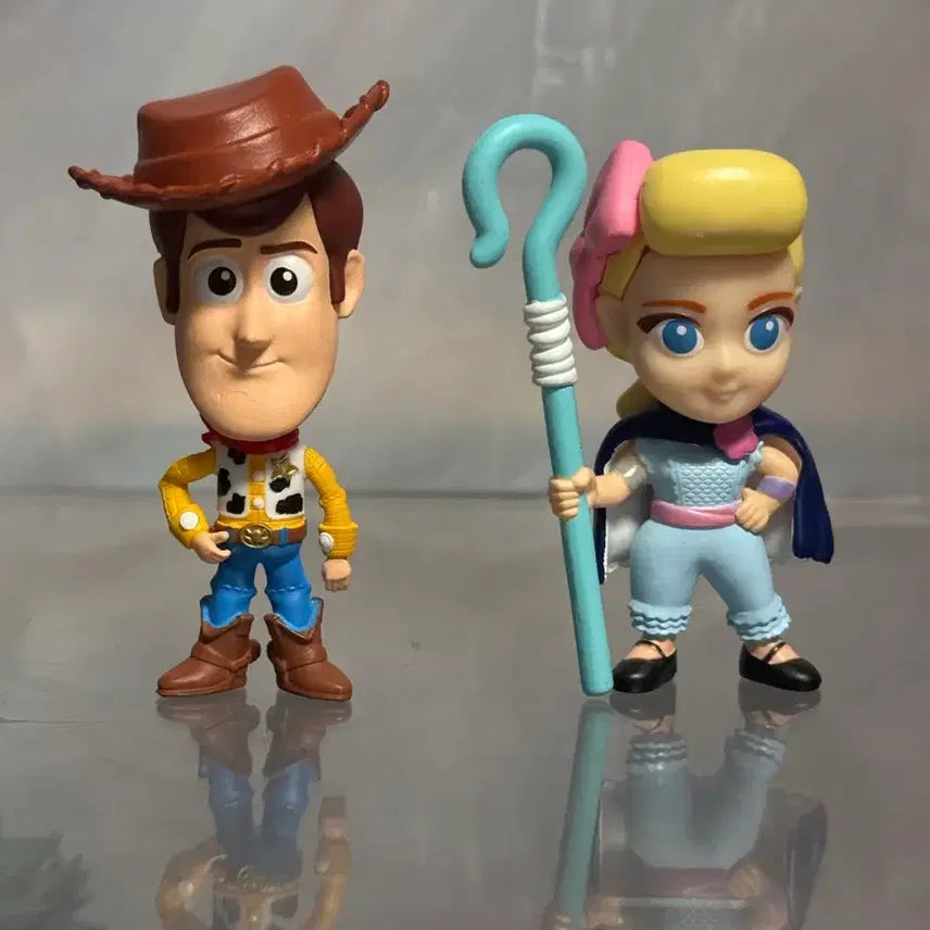 [BUNJANG] Toy Story Woody &amp; Bo Peep Mini Figures (Opened) / 토이스토리 우디 보핍 미니 피규어 판매