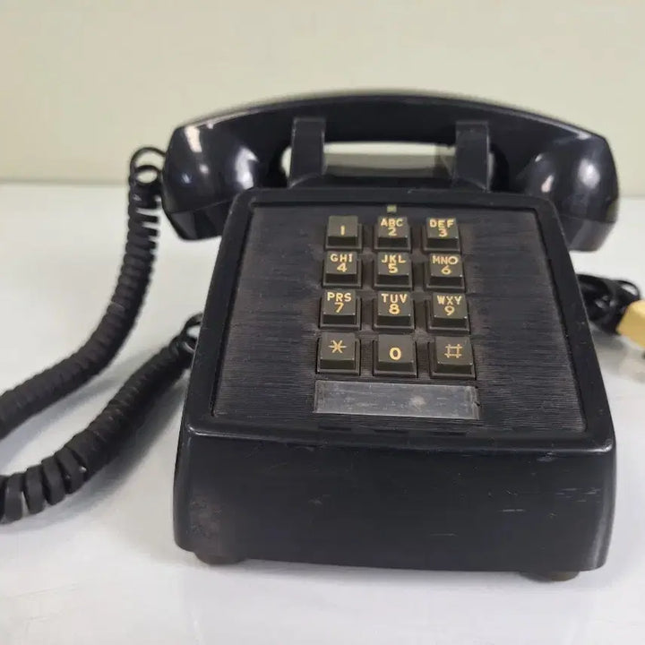 [BUNJANG] ITT2500 Pushbutton Black Rotary Phone / 근대사 수집 자료 옛날 민속품 빈티지 ITT2500 푸시버튼 검은색 전화
