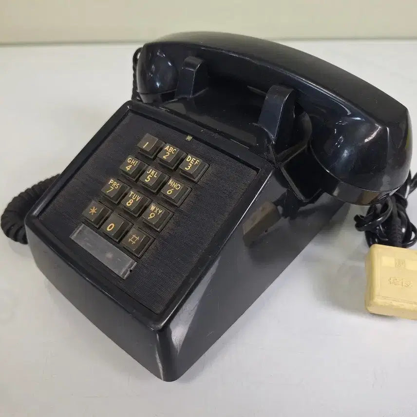 [BUNJANG] ITT2500 Pushbutton Black Rotary Phone / 근대사 수집 자료 옛날 민속품 빈티지 ITT2500 푸시버튼 검은색 전화