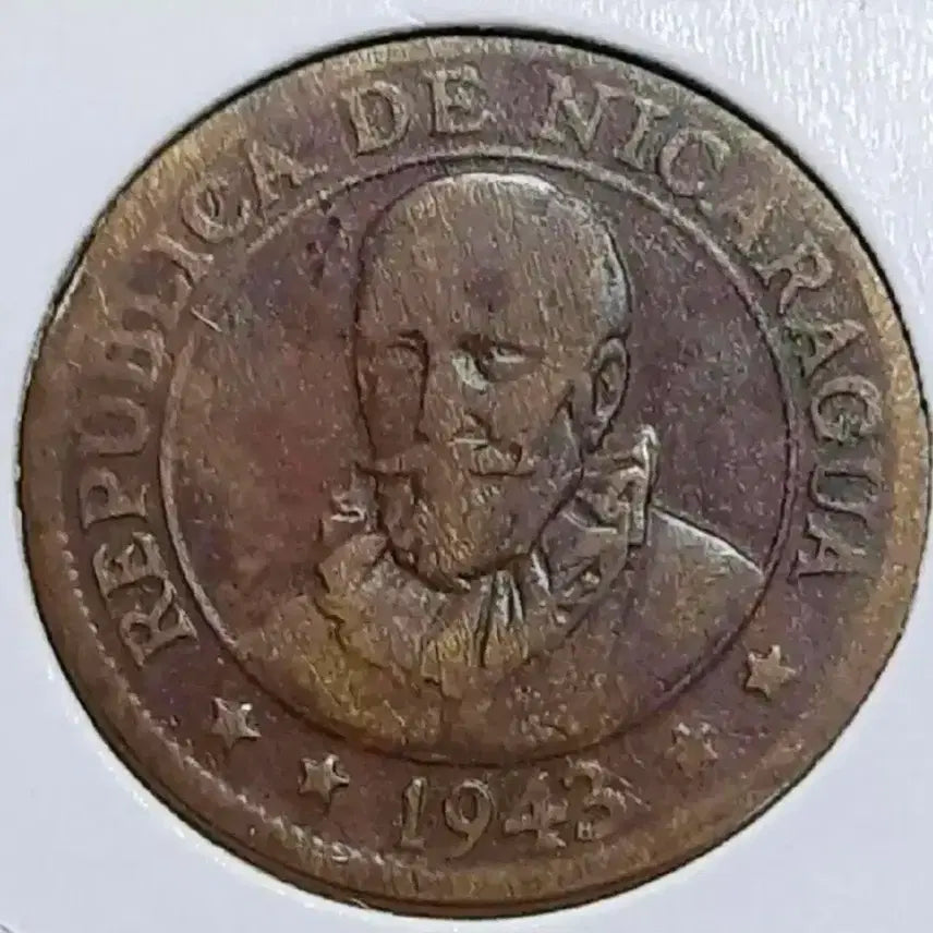 [BUNJANG] 1943 Nicaragua 5 Centavos Rare Foreign Coin / 희귀 니콰라과 1943년 5센타보스.외국주화 주화 화폐 동전