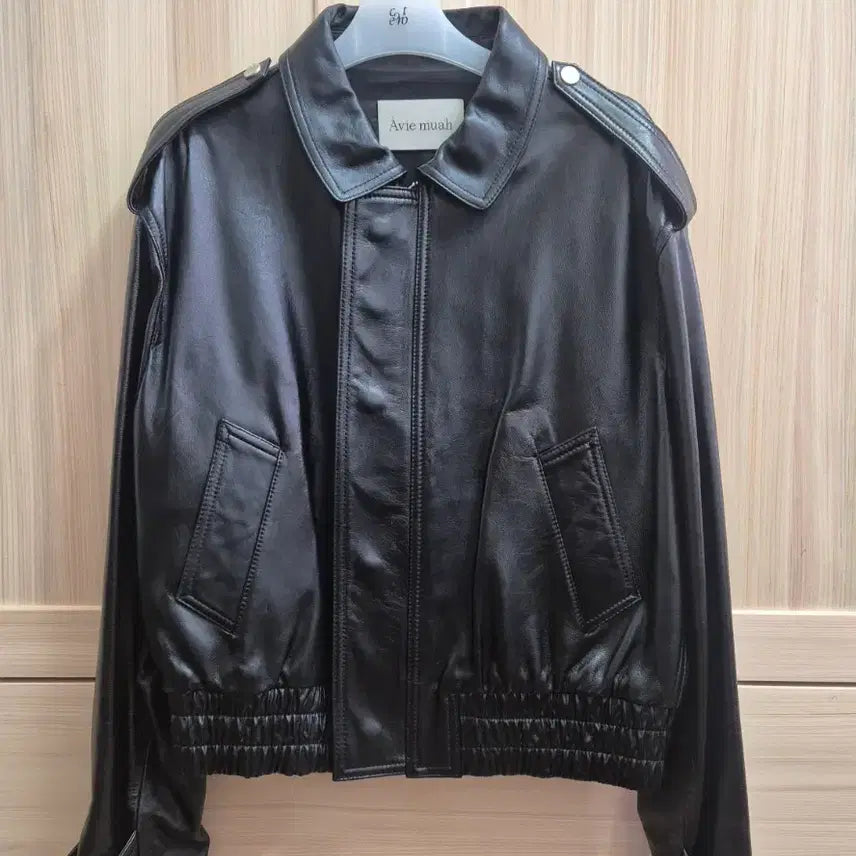 [BUNJANG] AvieMoi Lambskin Leather Jacket / 아비에무아 램스킨 가죽 자켓