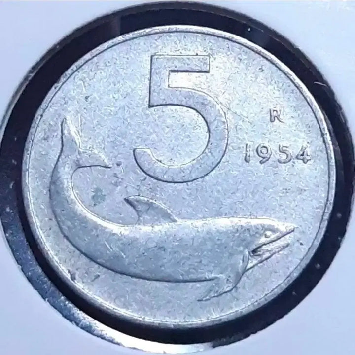 [BUNJANG] 1954 Italian 5 Lire Coin / 이탈리아 1954년 5리라.외국주화 주화 화폐 동전