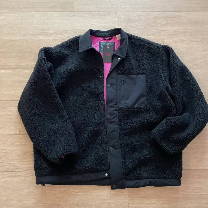 [SOLD OUT] 리바이스 후리스 자켓 블랙 L