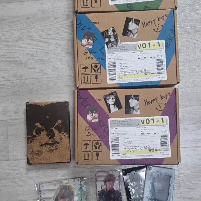 [BUNJANG] BTS V Layover Weverse POB Photocard + Bundle Set (Blue/Green/Purple) / 방탄소년단 뷔 레이오버 위버스 특전 포토카드+앨범(블루/그린/퍼플) 일괄