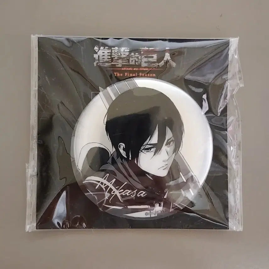 [BUNJANG] Attack on Titan Mikasa Canned Badge / (진격의 거인) 미카사 캔뱃지 판매