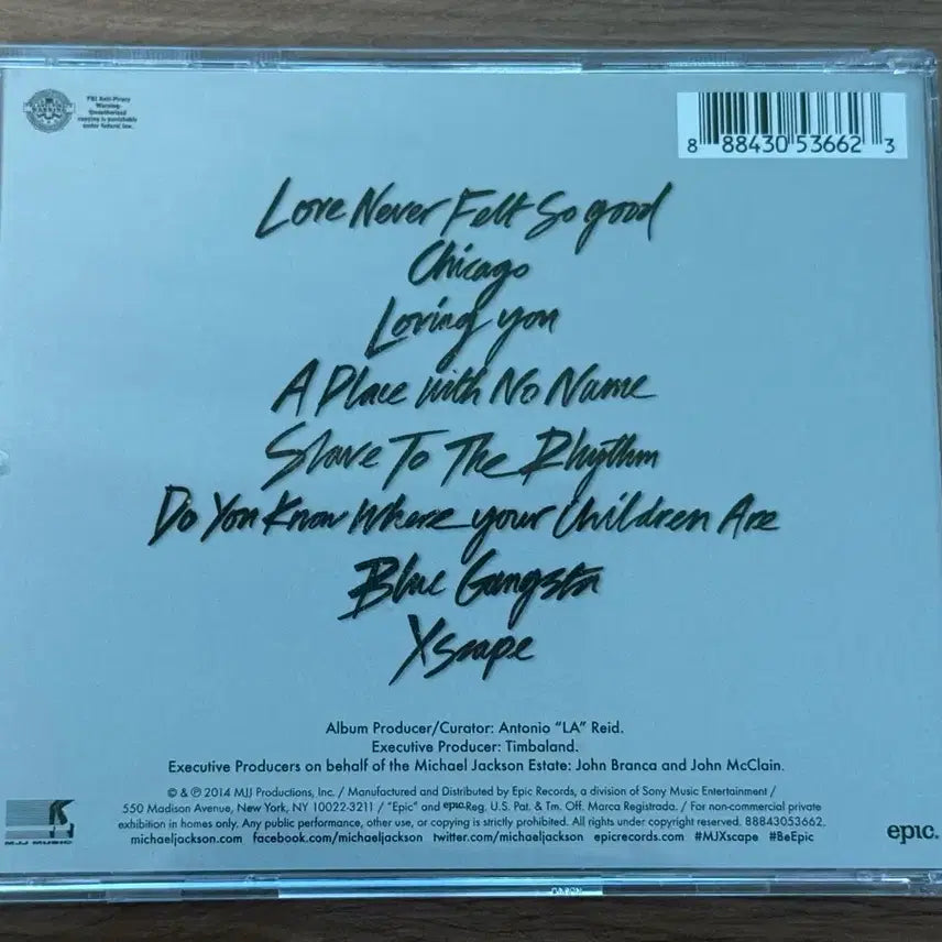 [BUNJANG] Michael Jackson XSCAPE US Standard Edition CD / 마이클 잭슨 XSCAPE 미국판 일반판 CD 판매