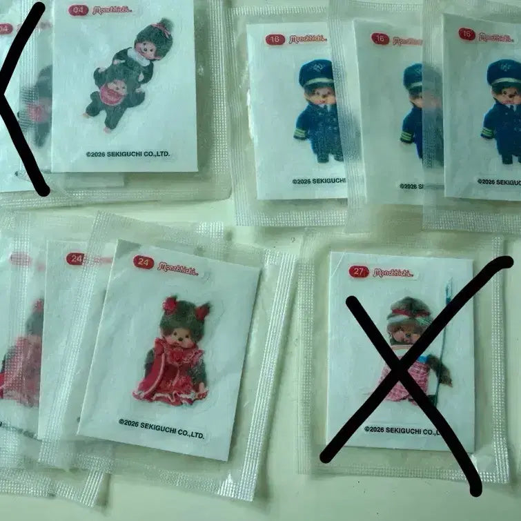 [BUNJANG] Monchhichi Jelly Sticker Collection / (계속 추가중)몬치치 젤리 띠부씰 교환, 판매