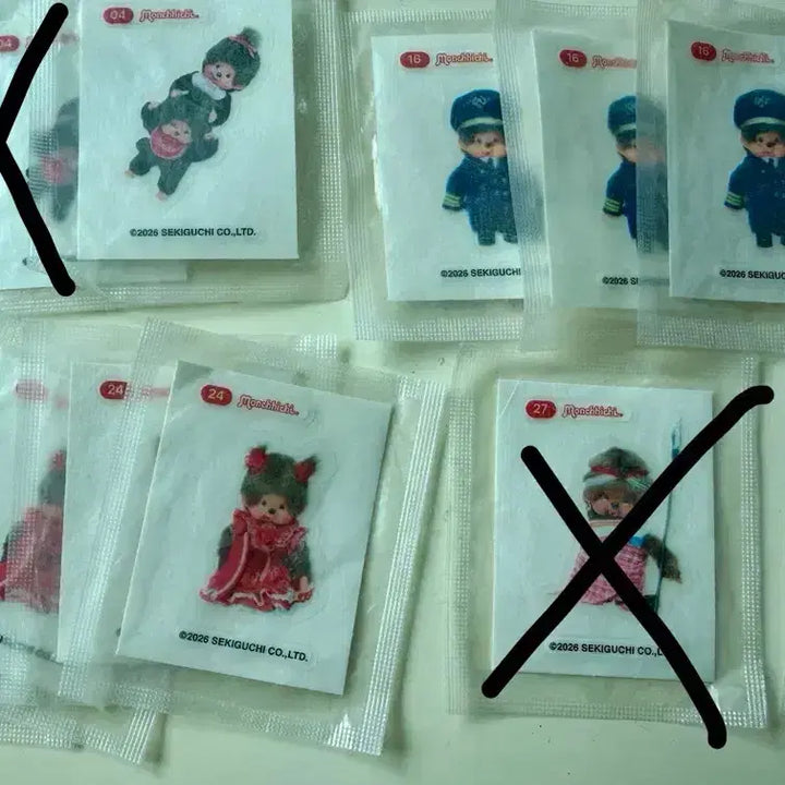 [BUNJANG] Monchhichi Jelly Sticker Collection / (계속 추가중)몬치치 젤리 띠부씰 교환, 판매