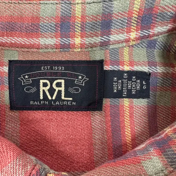 [BUNJANG] RRL Plaid Workshirt L / rrl 플래드 워크셔츠 L 새상품