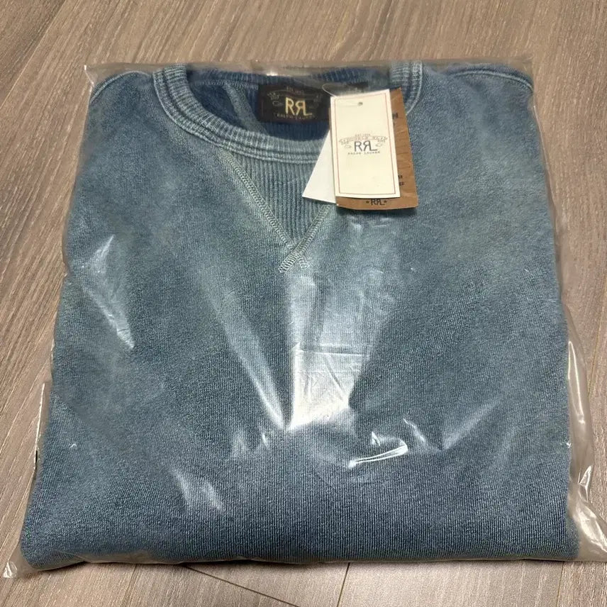[BUNJANG] RRL Indigo French Terry Sweatshirt L New / rrl 인디고 프렌치테리 스웻셔츠 L 새상품