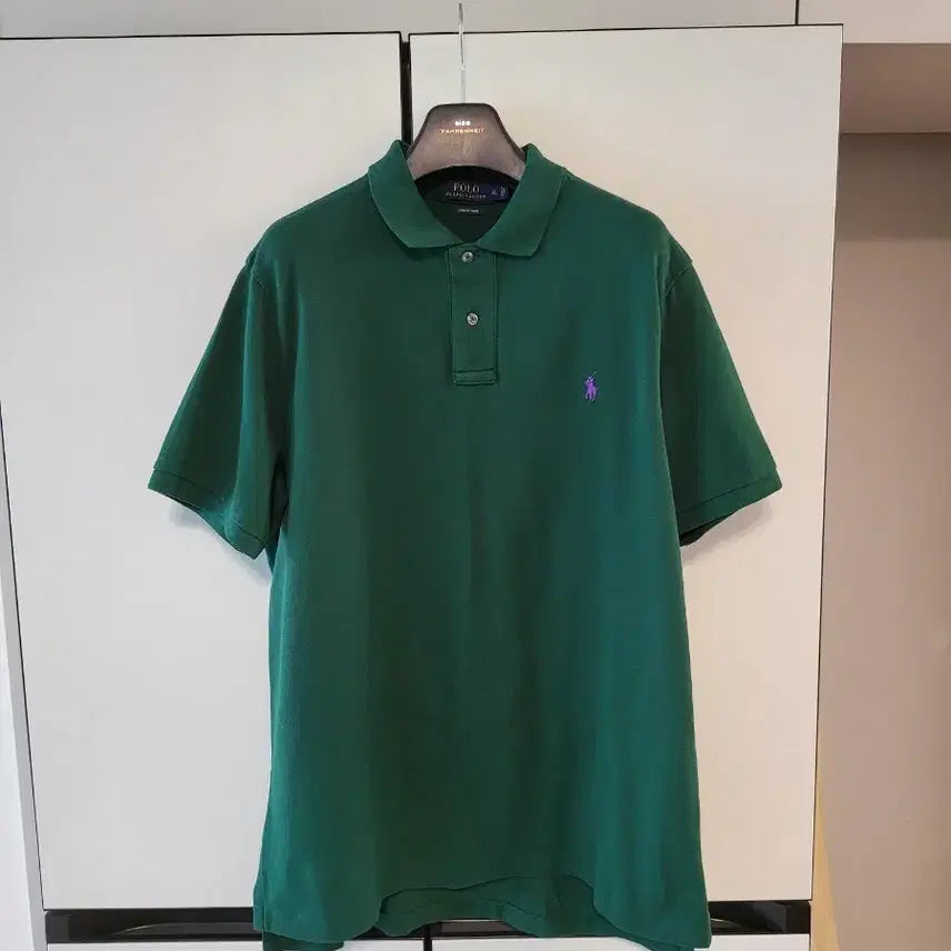 [SOLD OUT] 새상품급 폴로 랄프로렌 반팔 카라 티셔츠 pk 셔츠 딥그린 다크그린 xl
