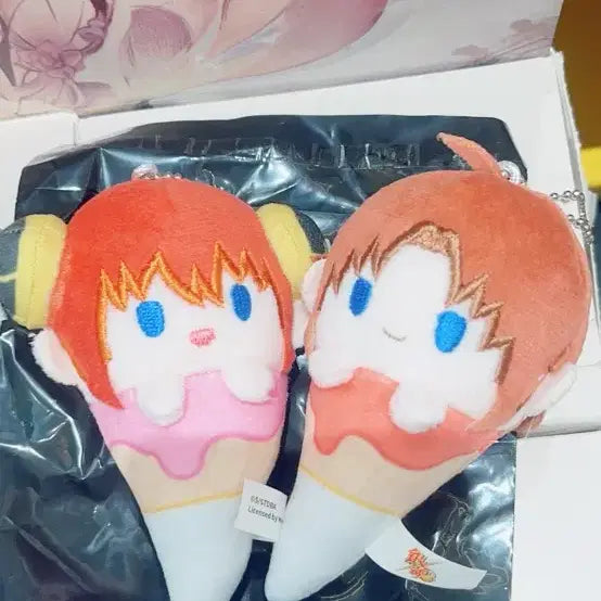 [BUNJANG] Gintama Kamui Kagura Ice Cream Plush Bundle Set / (새상품)은혼 카무이 카구라 아이스크림 누이 일괄