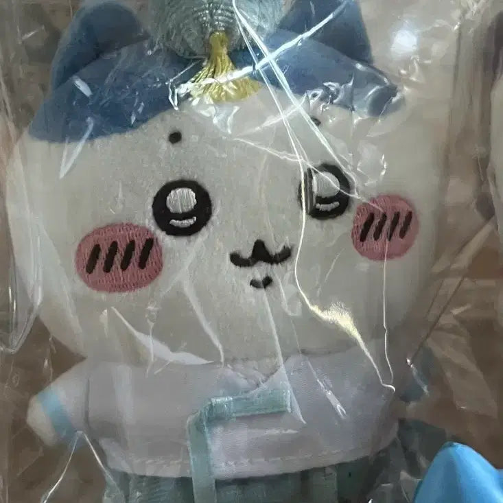 [BUNJANG] Monchichi (Monjaku) Hanbok Hachiwara Mascot Keychain / 먼작귀 한복 하치와레 마스코트