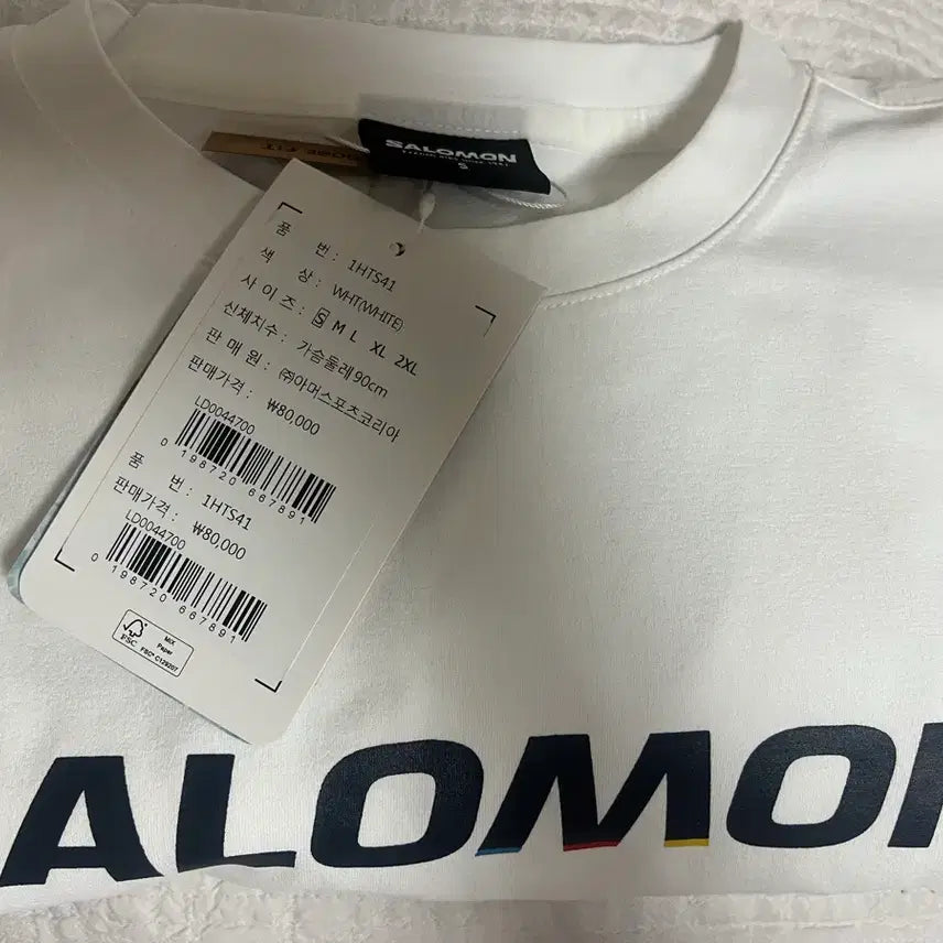 [BUNJANG] Salomon Uni Ascentio Short Sleeve T-Shirt White S / (새상품) 살로몬 UNI 아센티오 숏 슬리브 화이트 S