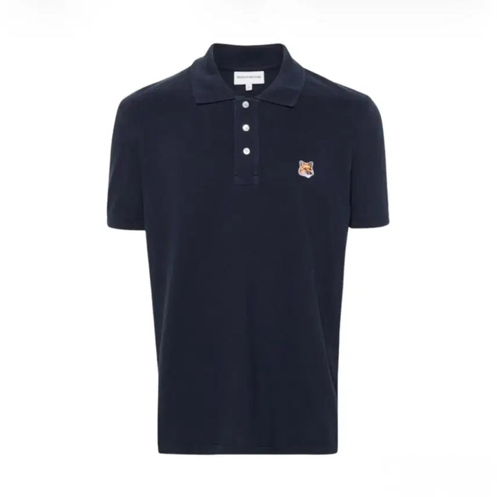 [BUNJANG] Maison Kitsuné Navy Polo T-shirt / 메종키츠네 카라티 네이비