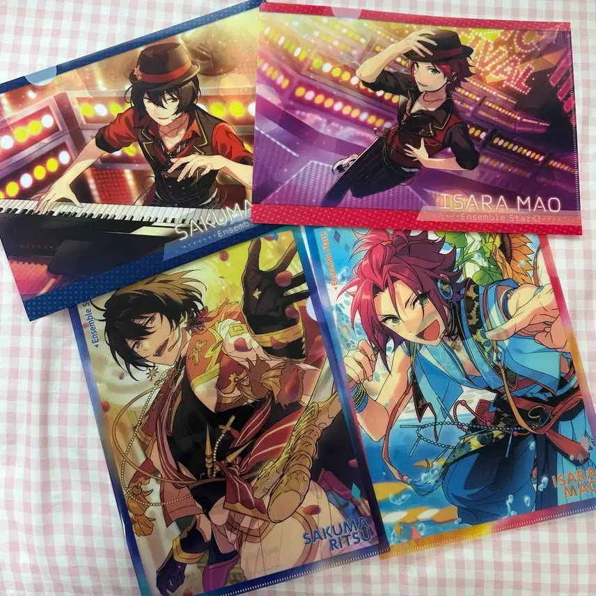 [BUNJANG] Ensemble Stars! Sakuma Rei &amp; Isara Mao Clear File Bundle / 앙스타 사쿠마 리츠 및 이사라 마오 클리어파일 일괄