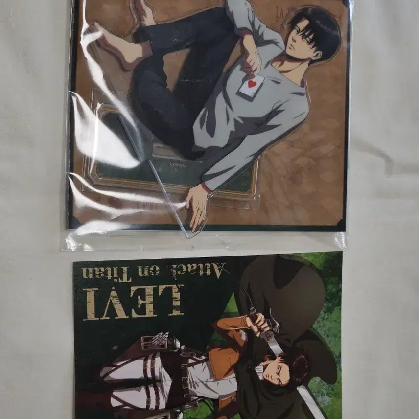[BUNJANG] Attack on Titan Levi Acrylic Postcard Bundle Set / 진격의 거인 리바이 아크릴 엽서 일괄