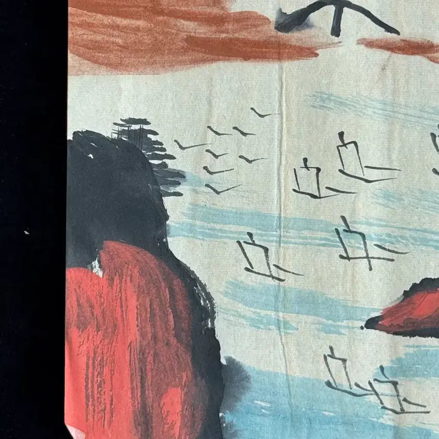 [BUNJANG] Qi Baishi Landscape Ink Painting Antique Art Collectible / 제백석 산수 수묵화 육필 그림 (13) 골동품 미술품 수집품