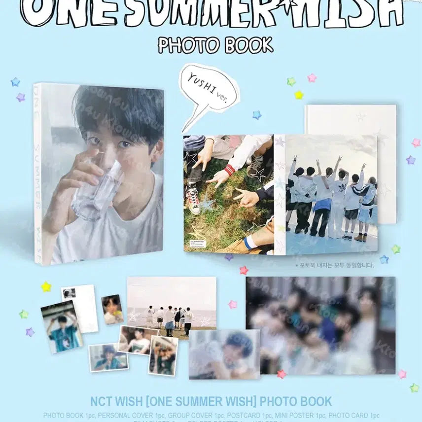 [BUNJANG] NCT WISH ONE SUMMER WISH Photobook Riku (Full Set) / 엔시티위시 ONE SUMMER WISH 포토북 리쿠 (전체구성)