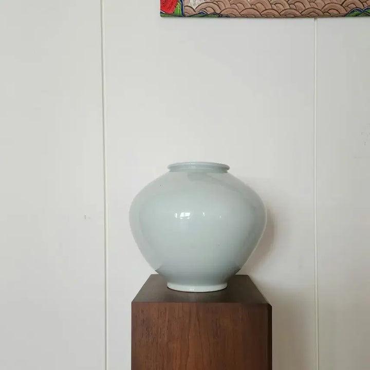 [BUNJANG] Cheongun Pottery Hand-Signed Moon Jar (Wood Fired) / 청운도예 수결있는 달항아리 (장작가마)