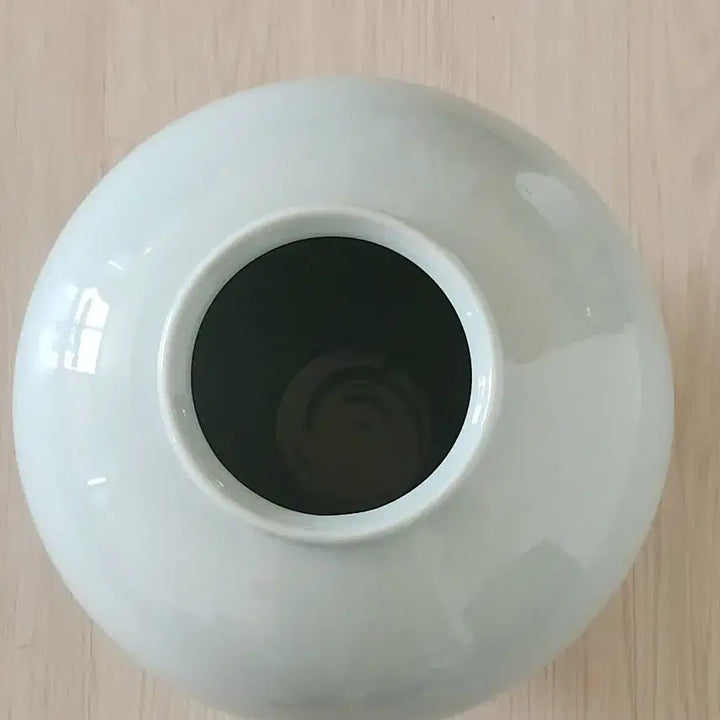 [BUNJANG] Cheongun Pottery Hand-Signed Moon Jar (Wood Fired) / 청운도예 수결있는 달항아리 (장작가마)