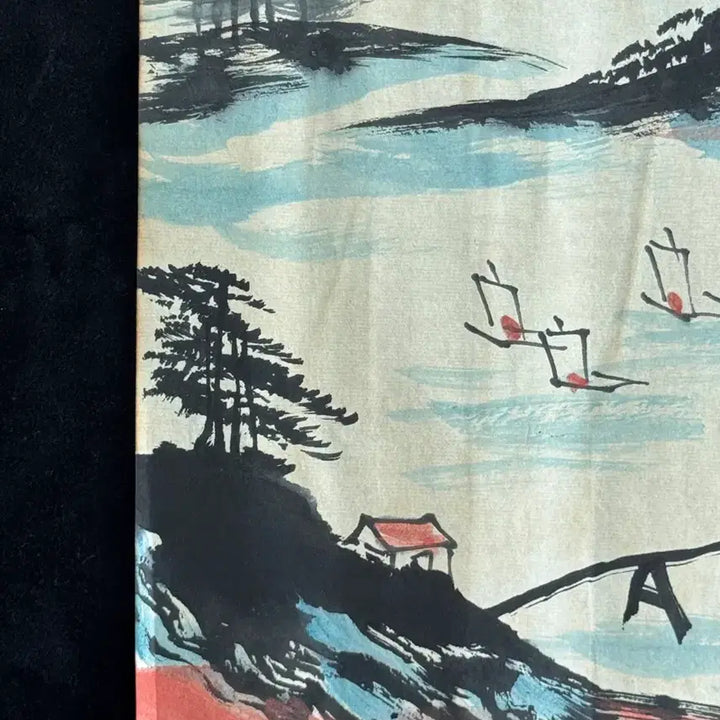 [BUNJANG] Qi Baishi Landscape Ink Painting (Album Leaf) / 제백석 치바이스 육필 산수 수묵화 (6) 그림 고화 골동품 고미술품