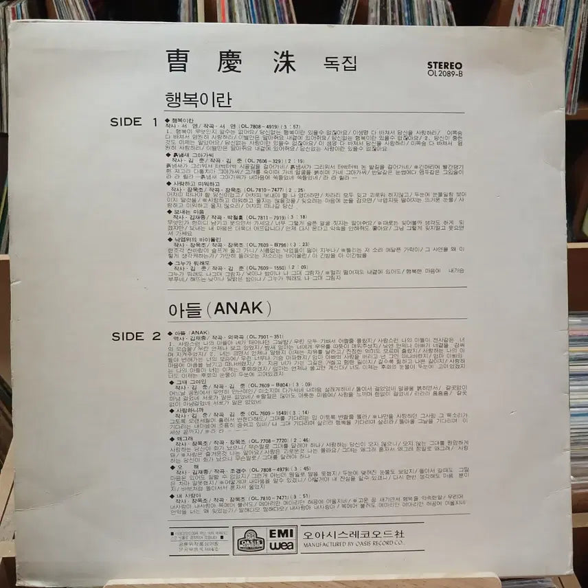 [BUNJANG] Cho Kyung Soo Father of Cho Seung Woo First Press LP / 가요 초반 조승우 아버지 조경수 독집 LP 할인
