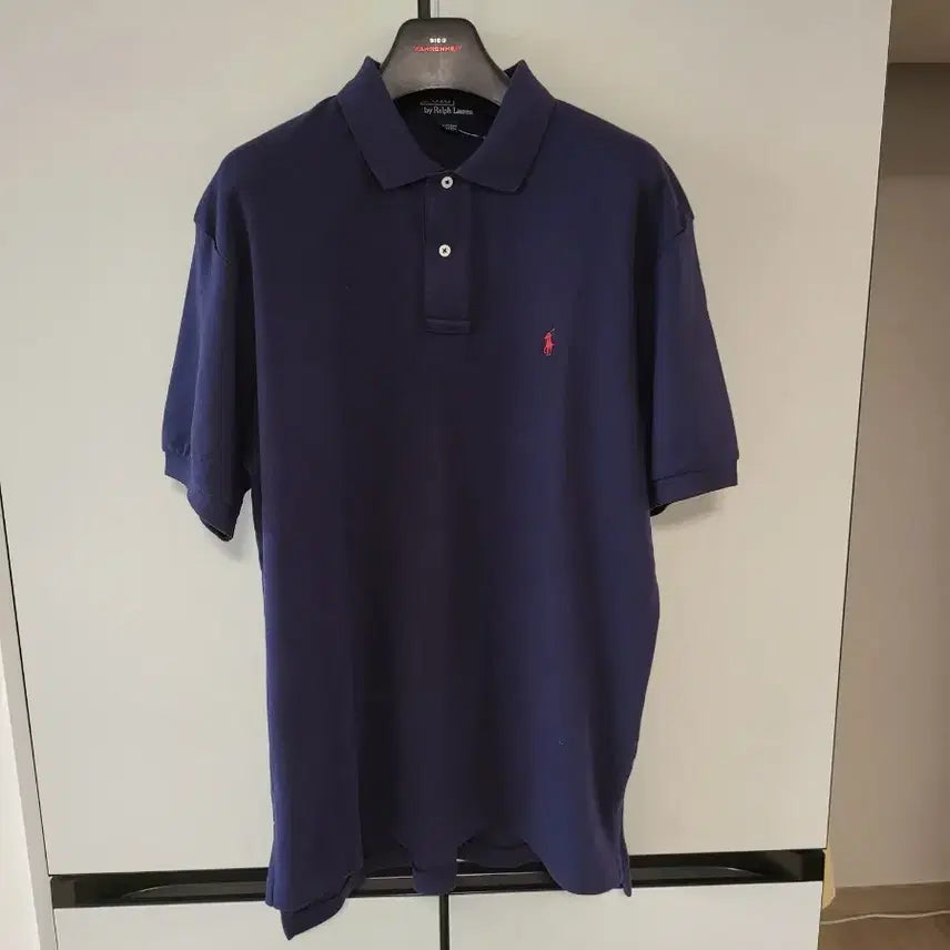 [SOLD OUT] 새상품급 폴로 랄프로렌 반팔 카라 티셔츠 pk 셔츠 다크네이비 L