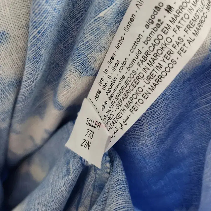 [SOLD OUT] 새상품)) 자라 린넨 타이 다이 패턴 원피스 44~66