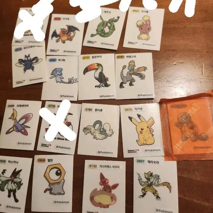 [BUNJANG] Pokemon Stickers Bundle (18 pcs) / 포켓몬 띠부길 18새