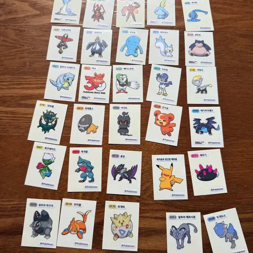 [BUNJANG] Pokemon Stickers (82 pcs) / 포켓몬스티커 82장 팔아요