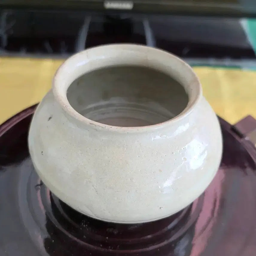 [BUNJANG] Joseon Dynasty White Porcelain Jar (Baekja Ho) Small Moon Jar / 조선시대 백자 항아리(백자호) 작은 달항아리
