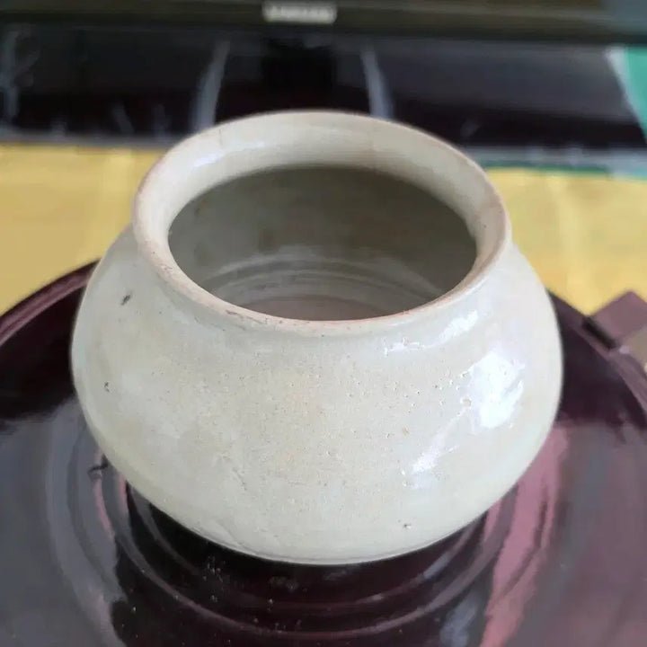 [BUNJANG] Joseon Dynasty White Porcelain Jar (Baekja Ho) Small Moon Jar / 조선시대 백자 항아리(백자호) 작은 달항아리
