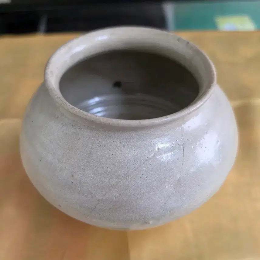 [BUNJANG] Joseon Dynasty White Porcelain Jar (Baekja Ho) Small Moon Jar / 조선시대 백자 항아리(백자호) 작은 달항아리