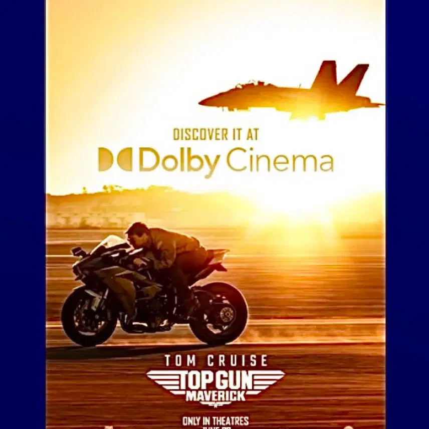 [BUNJANG] Top Gun Maverick Dolby Cinema Poster / [영화 굿즈] 탑건 매버릭 돌비시네마 포스터