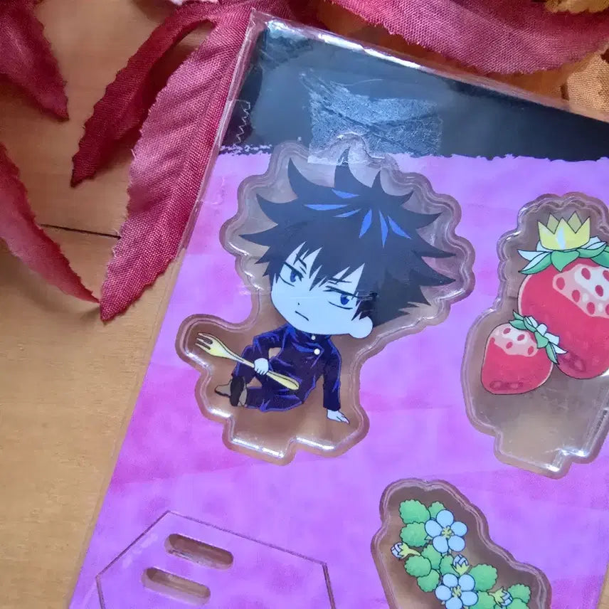 [BUNJANG] Jujutsu Kaisen Megumi Fushiguro Strawberry Theme Acrylic Stand / 주술회전 메구미 딸기 테마 아크릴스탠드