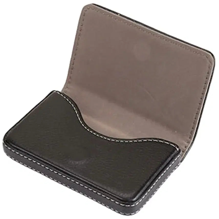 [BUNJANG] Basic PU Leather Magnetic Business Card Holder - Black / 새제품 베이직 PU레더 마그네틱 명함케이스, 블랙