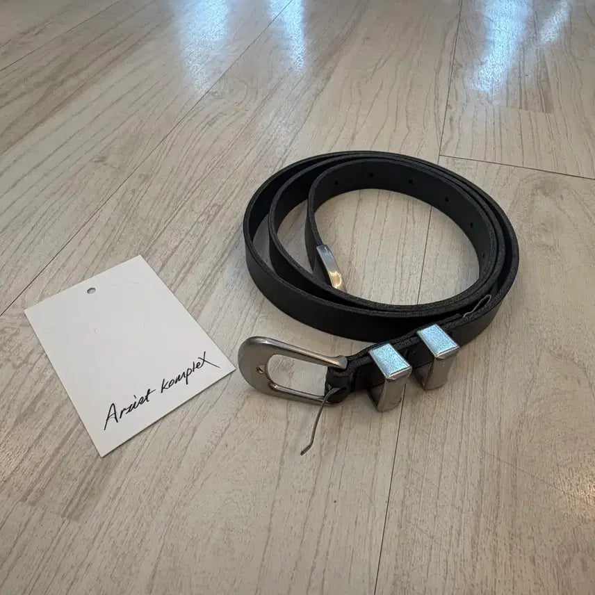 [BUNJANG] Artist Complex Cow Leather Western Belt Black / 아티스트 컴플렉스 소가죽 웨스턴벨트 블랙