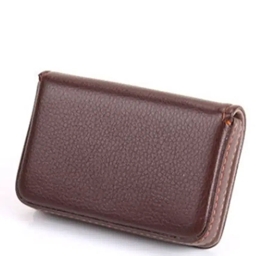 [BUNJANG] PU Leather Magnetic Business Card Holder - Hot Pink / 새제품 베이직 PU레더 마그네틱 명함케이스, 컬러 핫핑크