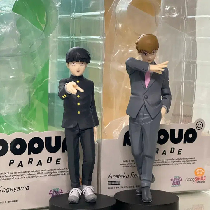 [BUNJANG] Mob Psycho 100 Pop Up Parade Reigen Arataka &amp; Kageyama Shigeo Figure Set / 모브사이코 몹싸 피규어 팝업퍼레이드 레이겐 아라타카 카게야마 시게오