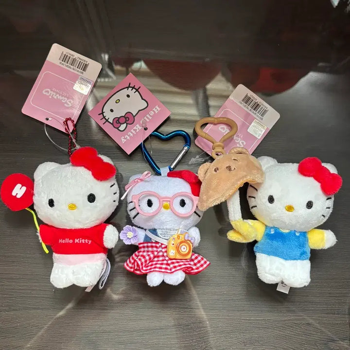 [SOLD OUT] 일괄) 산리오 헬로키티 안경 풍선 인형 키링
