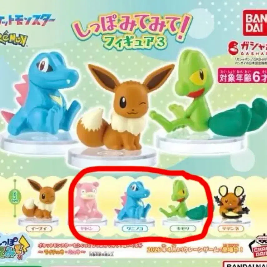 [SOLD OUT] 포켓몬 꼬리즈 가챠 리아코 나무지기 야돈 일괄