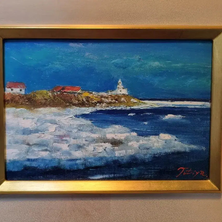 [SOLD OUT] [일본 작가 유화 그림] 바닷가 풍경
