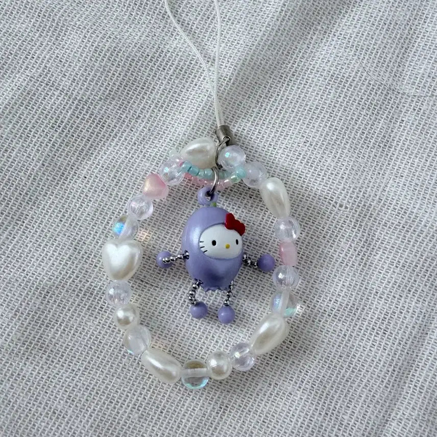 [BUNJANG] Hello Kitty Rabbit Charm Dangly Strap / 키티스트랩 가지 달랑이