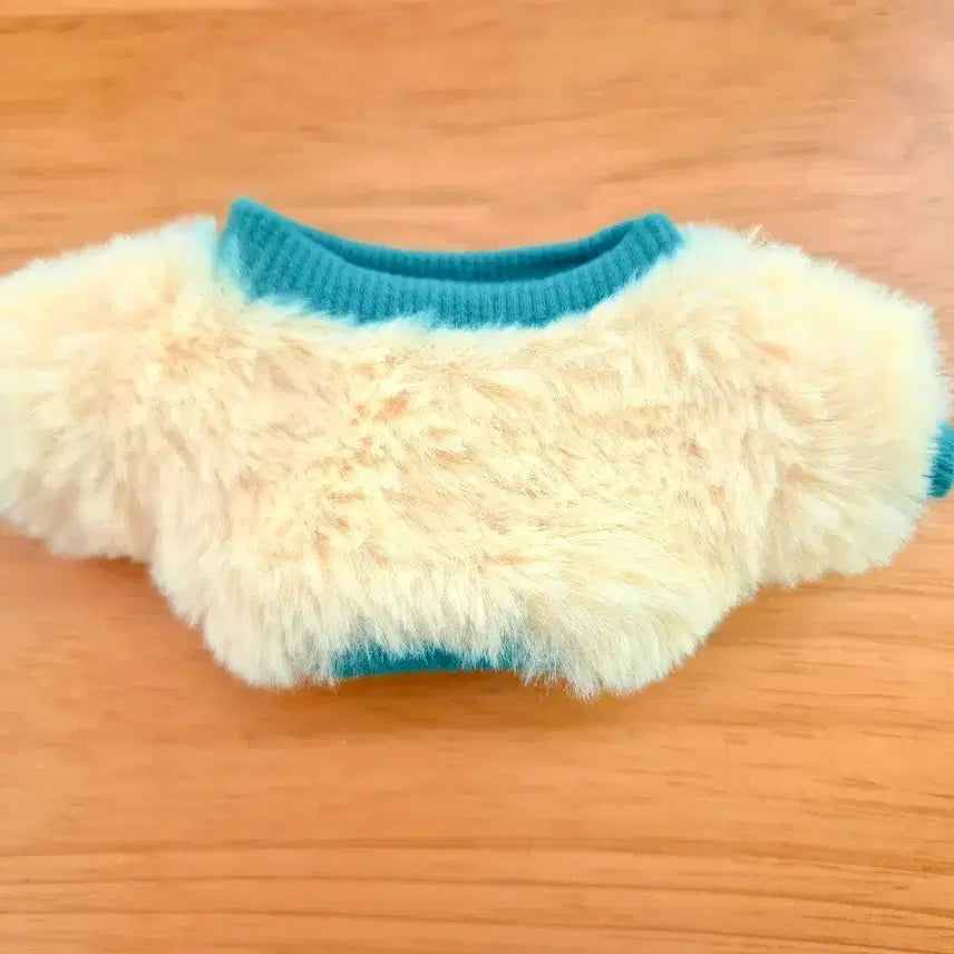[BUNJANG] 10cm Plush Doll Clothing Lovely Marron Fur Sweatshirt / 10cm 솜인형옷 러블리마롱 퍼 맨투맨