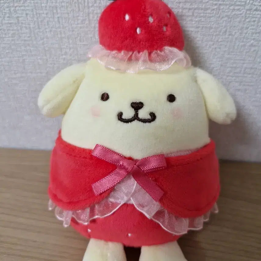 [BUNJANG] Pompompurin Strawberry Mascot Plush / 폼폼푸린 딸기 마스코트